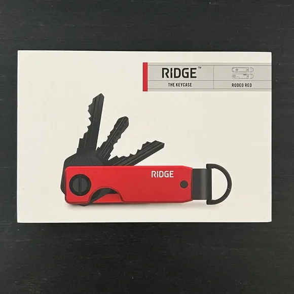 Ridge Keycase, Rodeo Red Aluminum, holds 2-6 keys securely. NIB, NWT - Picture 6 of 7